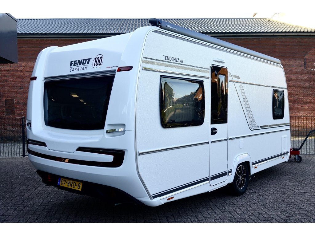 Fendt Tendenza 465 SFB 2024 Mover Luifel ATC Fietsrek 1800KG, Caravans en Kamperen, Caravans, Rondzit, Dwarsbed, Bedrijf, Fendt