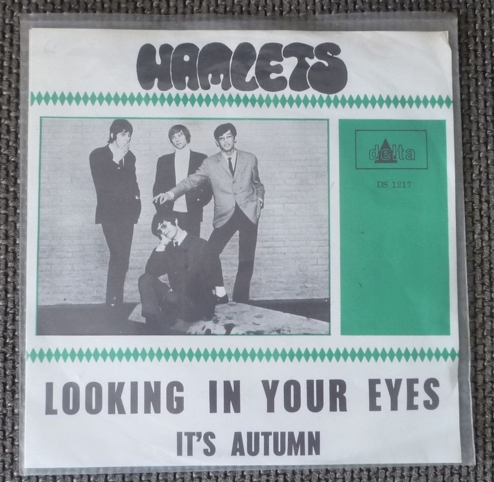 GEZOCHT  de single van  DE HAMLETS    looking in your eyes, 7 inch, Ophalen of Verzenden, Zo goed als nieuw, Overige typen