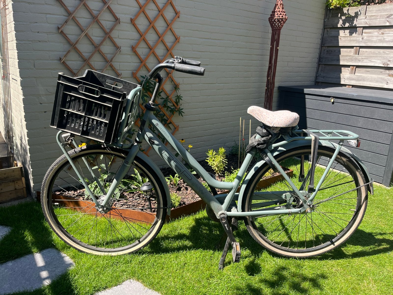BSP Metropolis RN3 2021 transportfiets met voordrager, Terugtraprem, Gebruikt, Versnellingen, 50 tot 53 cm