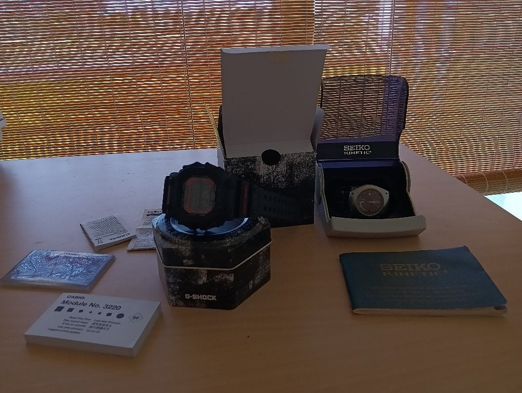 Seiko Kinetic (1999) & G-Shock GXW-56-1AER "King" set, Sieraden, Tassen en Uiterlijk, Horloges | Heren, Gebruikt, Polshorloge