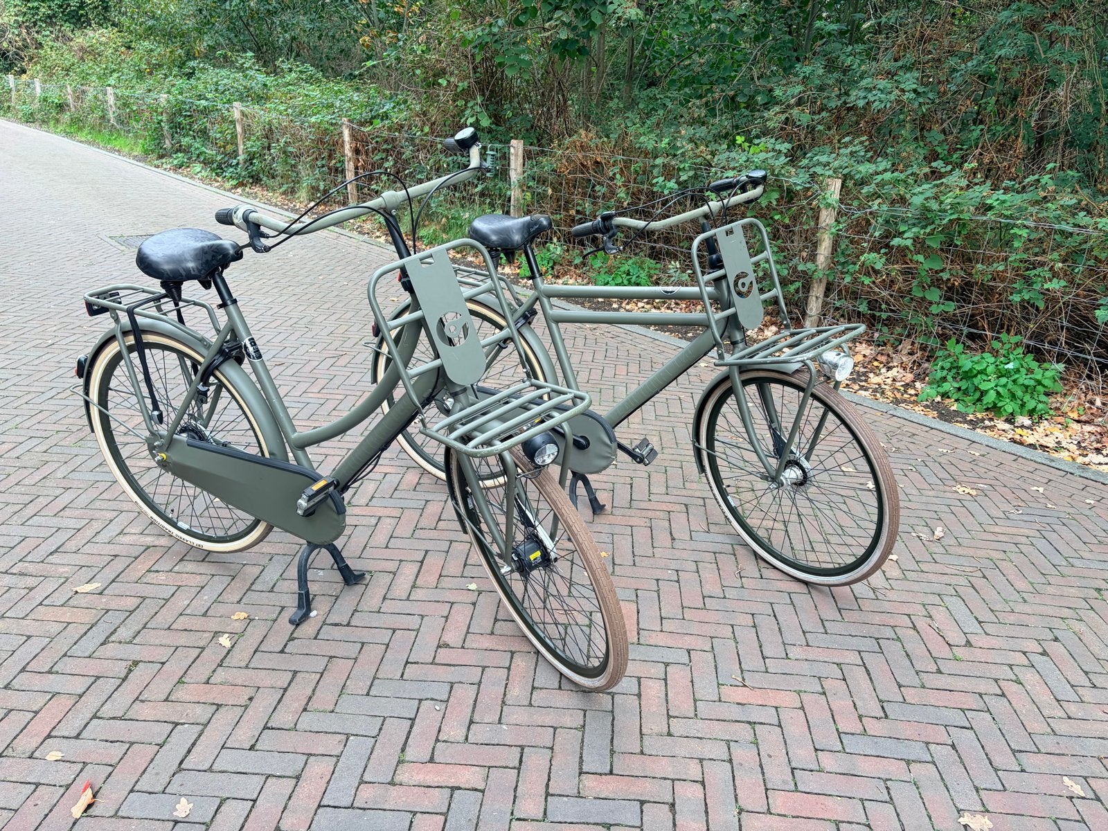 2x Cortina Transportfiets, Gebruikt, Velgrem, Versnellingen, 53 tot 57 cm