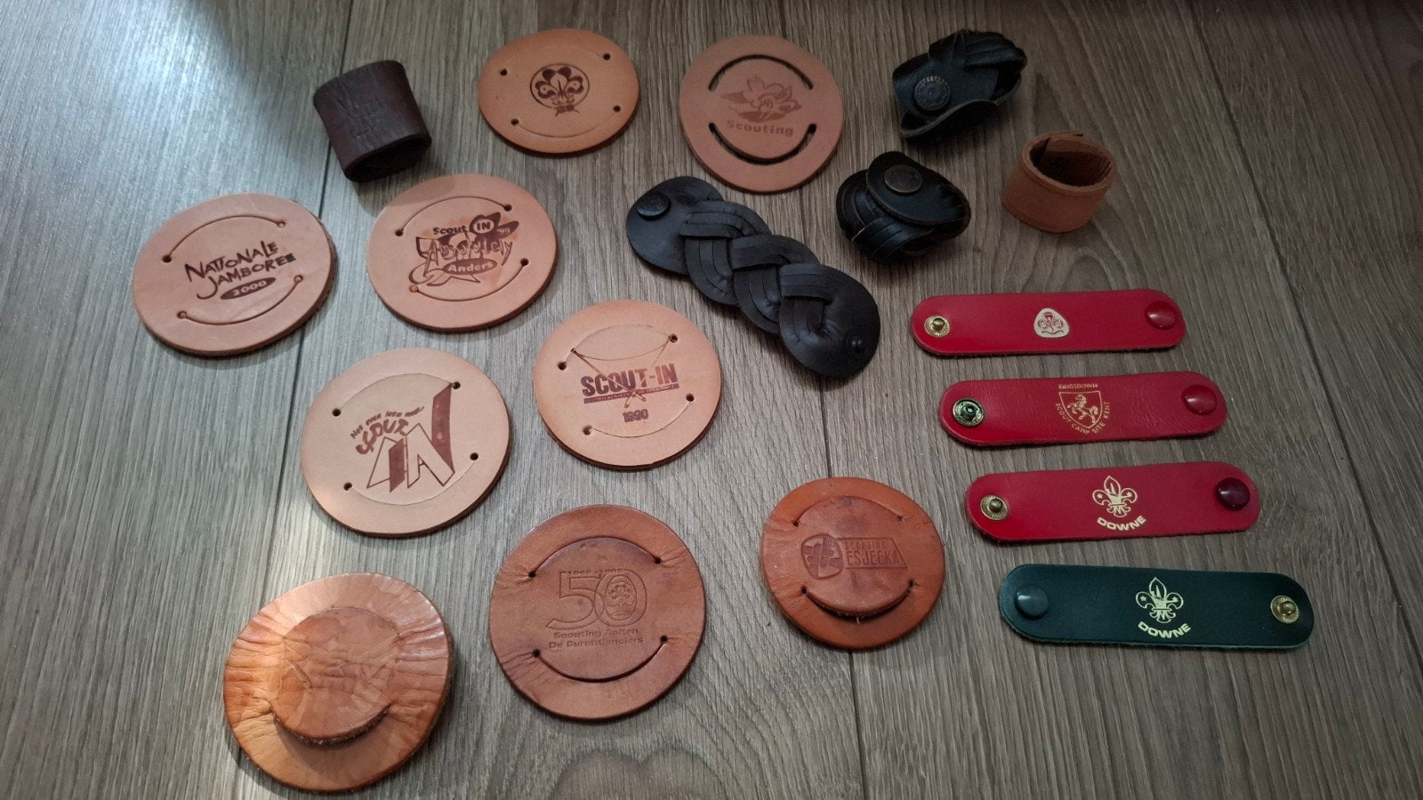 Scouting dasringen (18 stuks), Ophalen of Verzenden, Gebruikt