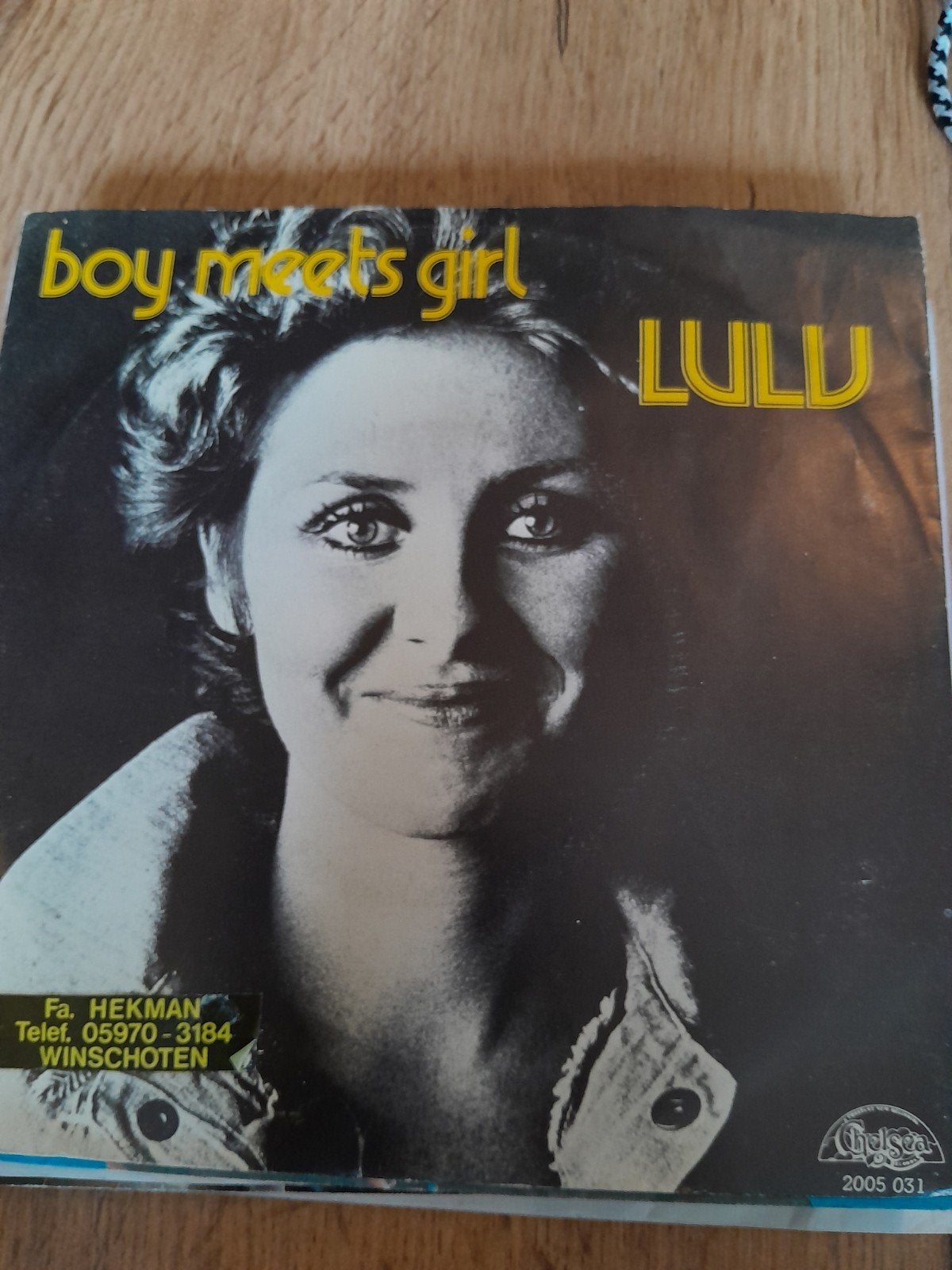 Lulu 7 inch boy meets girl, Cd's en Dvd's, Vinyl Singles, Ophalen of Verzenden, Zo goed als nieuw, Pop