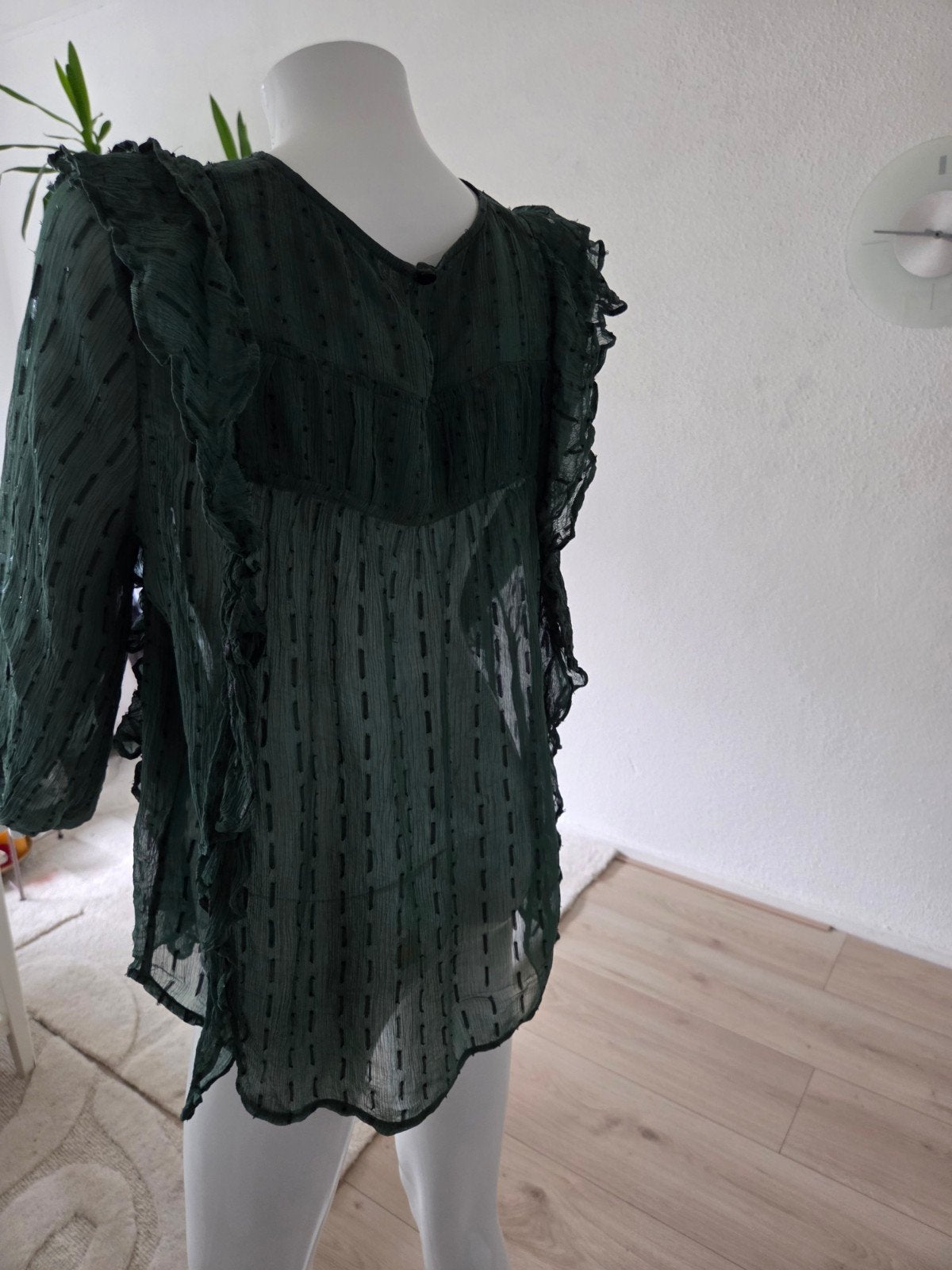 Munthe donkergroene blouse, zo goed als nieuw, Kleding | Dames, Munthe, Ophalen of Verzenden, Zo goed als nieuw, Groen