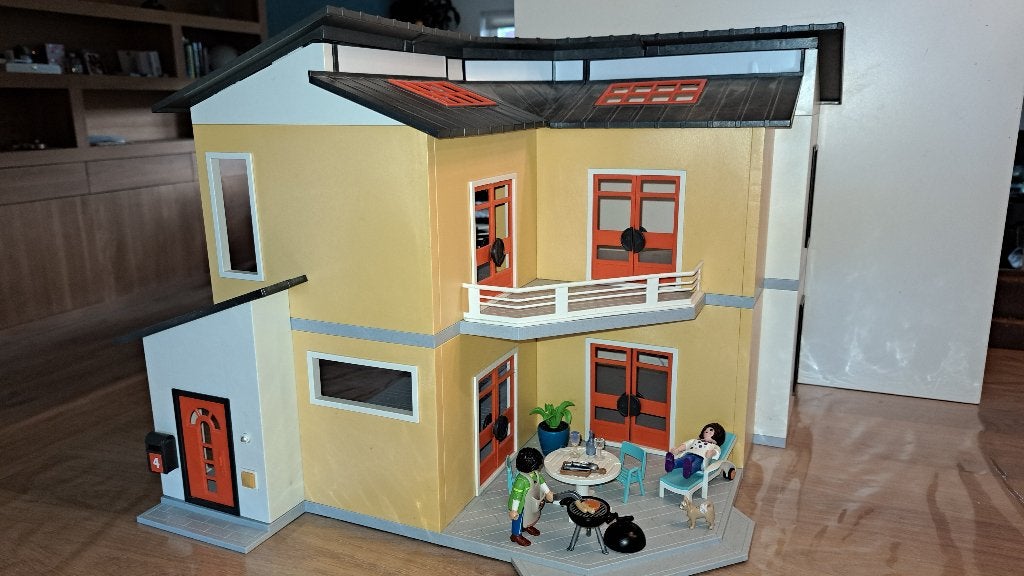 Playmobi Modern Woonhuis (9266) aangeboden, Gebouw, Complete set, Ophalen of Verzenden, Zo goed als nieuw