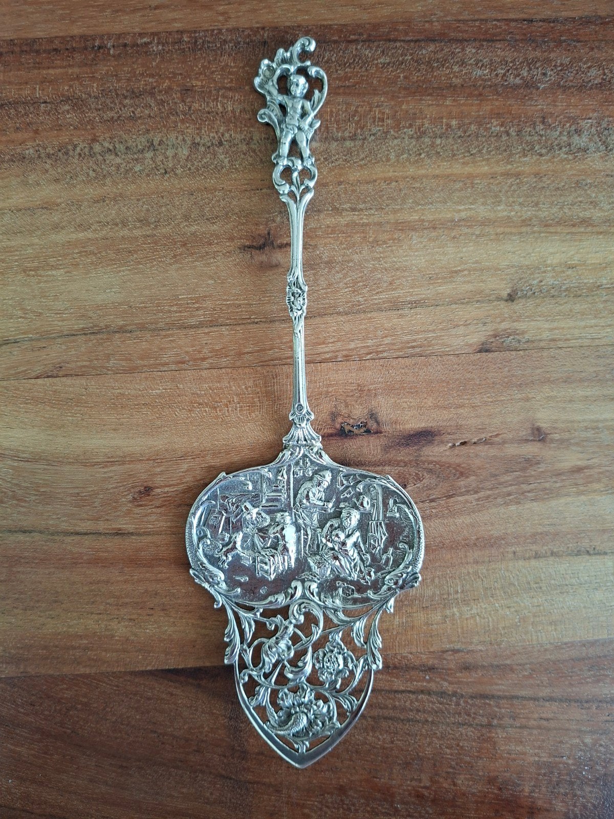zilveren taartschep, Antiek en Kunst, Verzenden, Zilver