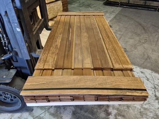 Hardhouten planken met sponning - nr: HP414, Ophalen, Planken, Nieuw, Hardhout