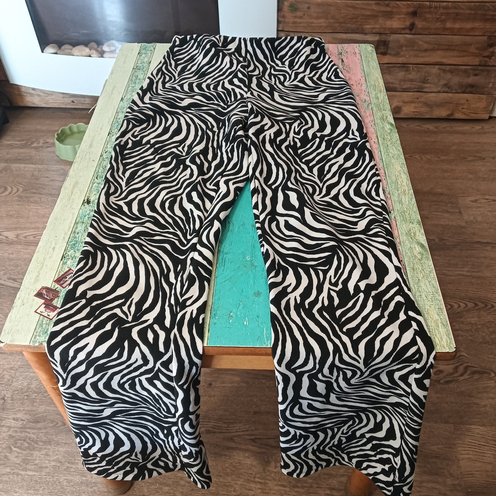 Costes Basic Zebra Flare Legging/Broek maat XS, Meerkleurig, Overige maten, Ophalen of Verzenden, Zo goed als nieuw