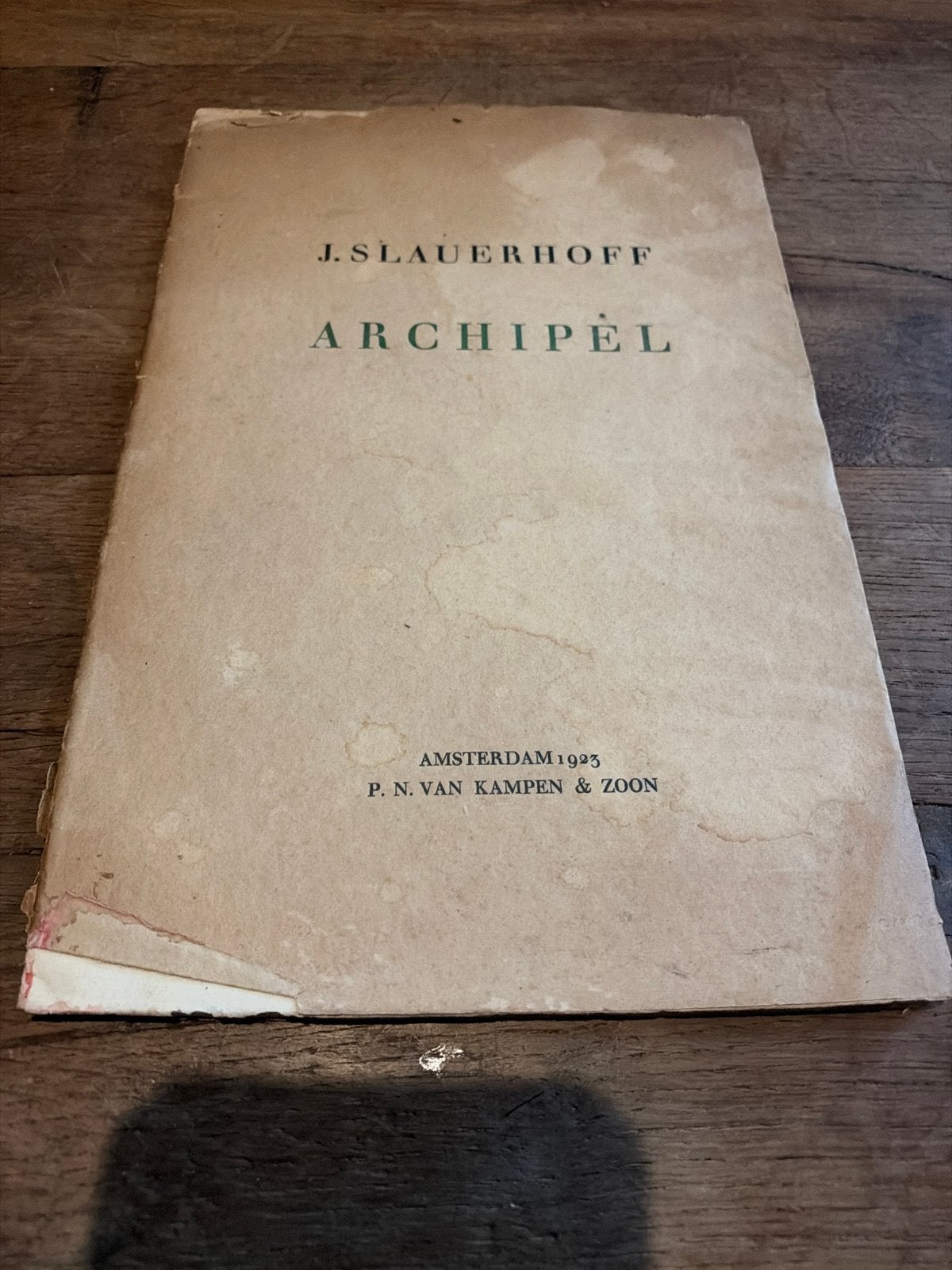J. Slauerhoff - Archipel (1923) - Zeldzame Eerste Druk, Ophalen of Verzenden, Gelezen, Eén auteur