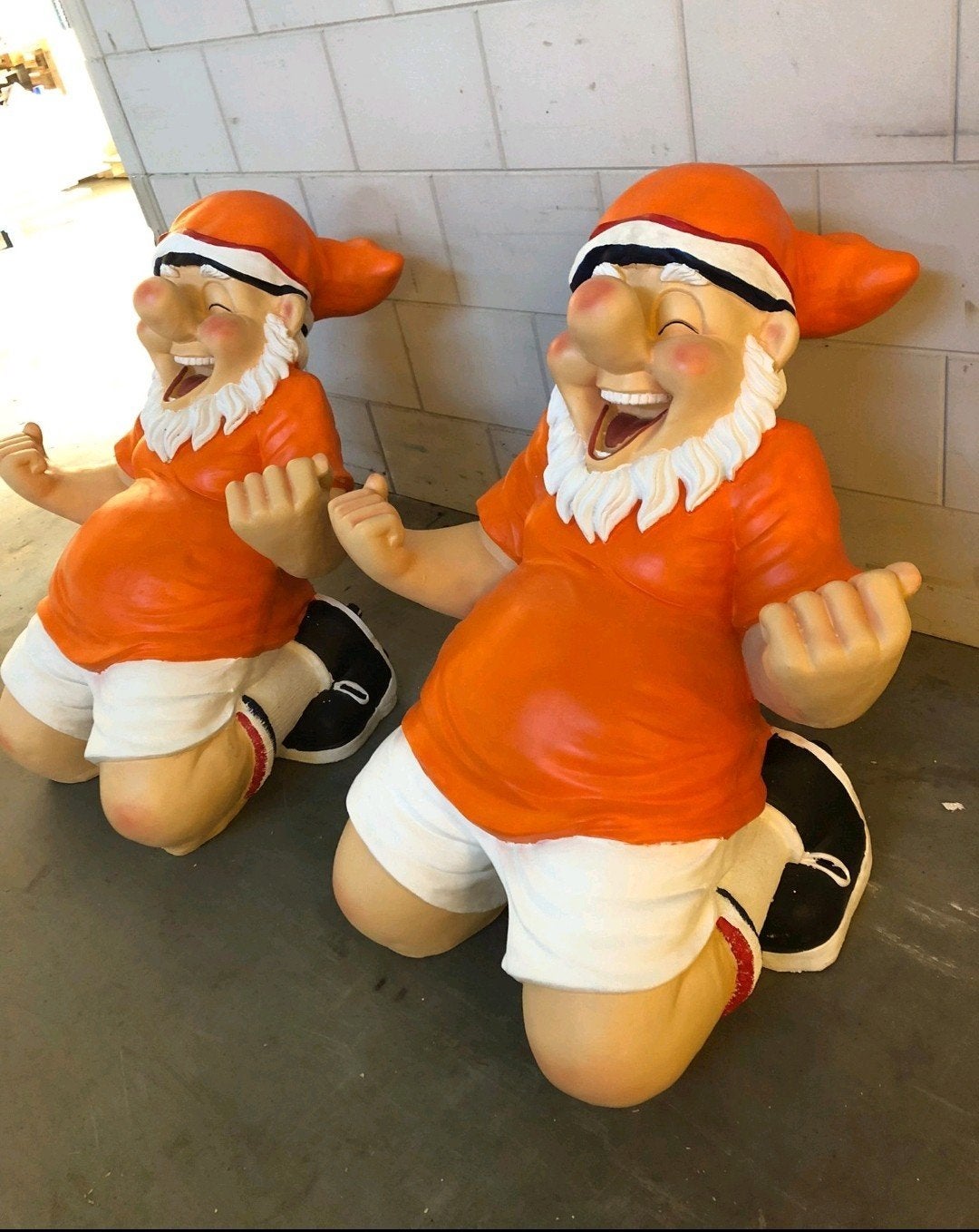 WK Kabouter Oranje Fan - Voetbal Tuinkabouter, Huis en Inrichting, Woonaccessoires | Overige, Nieuw, Kunststof, Ophalen of Verzenden