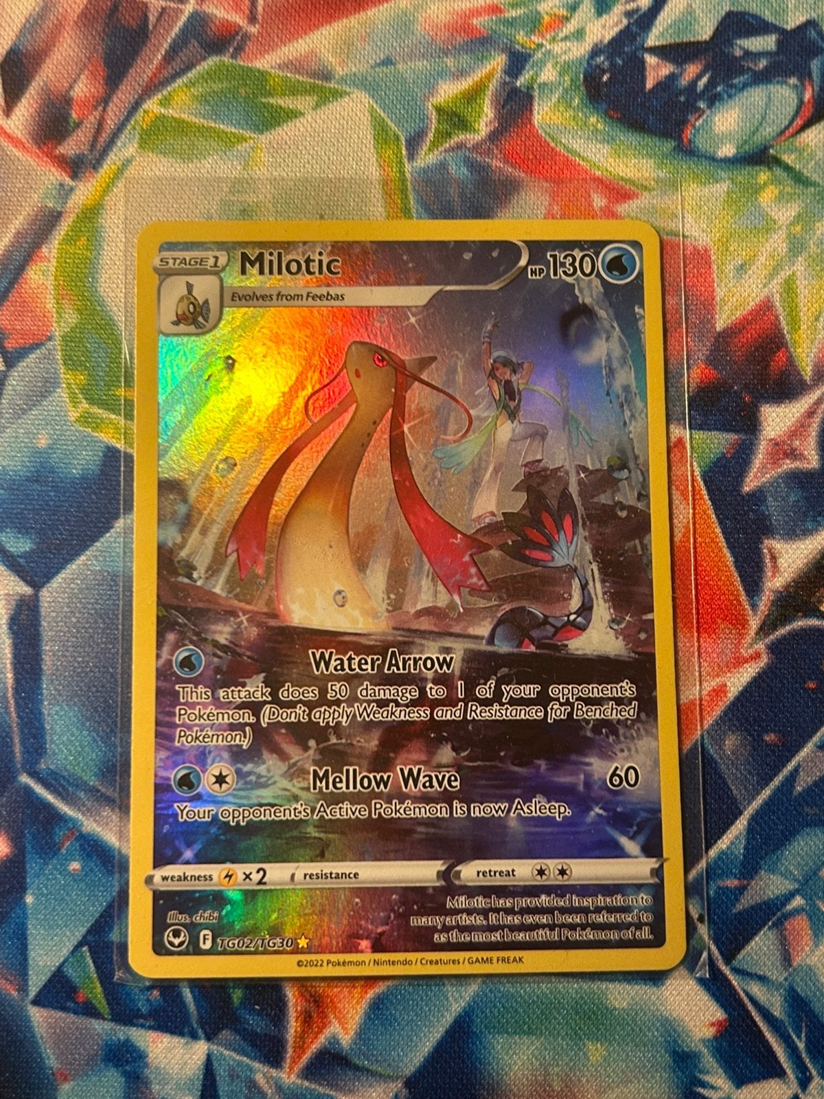 Milotic Trainer Gallery Art Rare TG02/TG30, Ophalen of Verzenden, Nieuw, Losse kaart, Foil