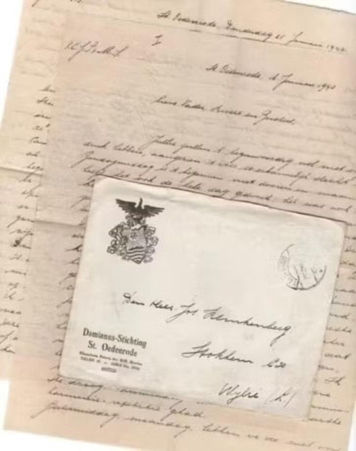 Brief Damianus Stichting St. Oedenrode Klinkenberg Stokhem., Ophalen of Verzenden, Zo goed als nieuw