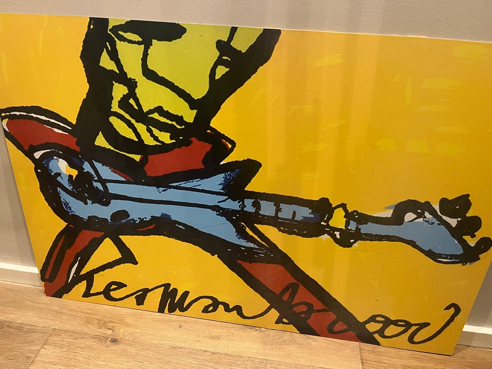 Herman Brood - Afdruk op staal - Uniek en kleurrijk! -, Ophalen of Verzenden