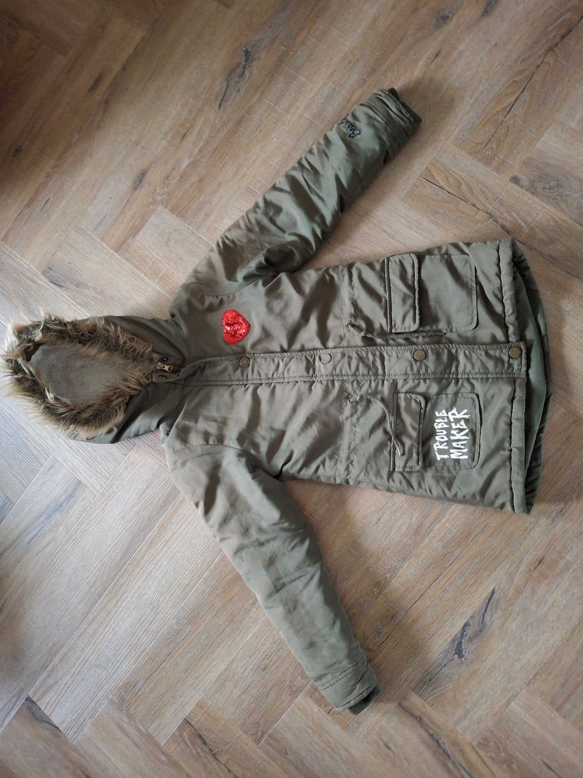 Leuke meisjes winterjas maat 134/140, Kinderen en Baby's, Kinderkleding | Maat 134, Ophalen of Verzenden, Gebruikt, Meisje, Jas