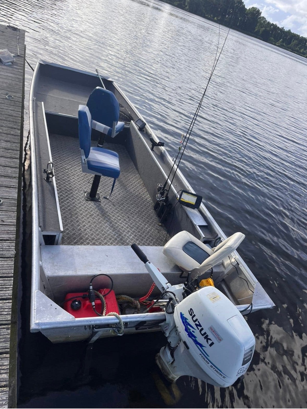 Visboot huren vlietlanden, Watersport en Boten, Ophalen of Verzenden, Zo goed als nieuw, Complete set