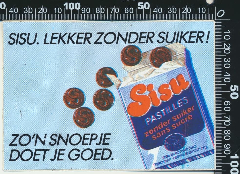 Sticker: Sisu - Zon snoepje doet je goed, Ophalen of Verzenden, Zo goed als nieuw, Bedrijf of Vereniging