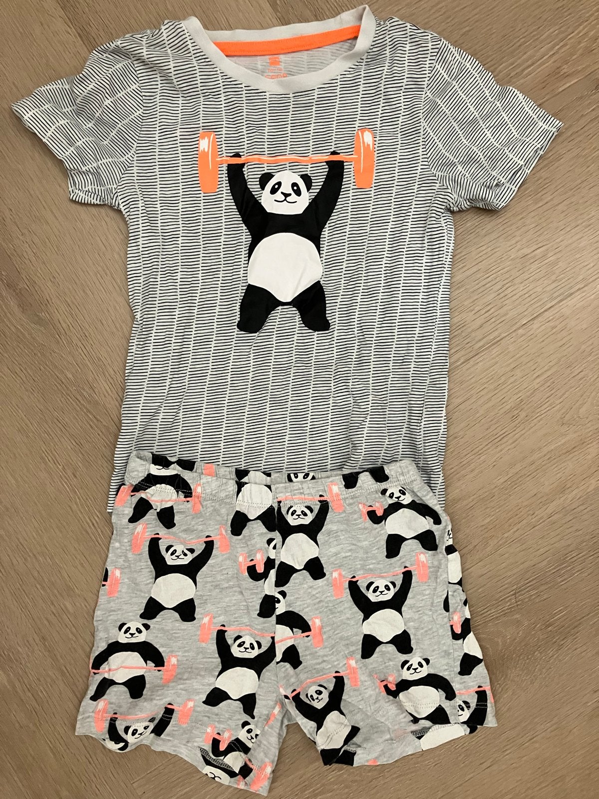 Hema zomer pyjama setje panda maat 110/116 z.g.a.n., Ophalen of Verzenden, Zo goed als nieuw, Jongen of Meisje, Nacht- of Onderkleding