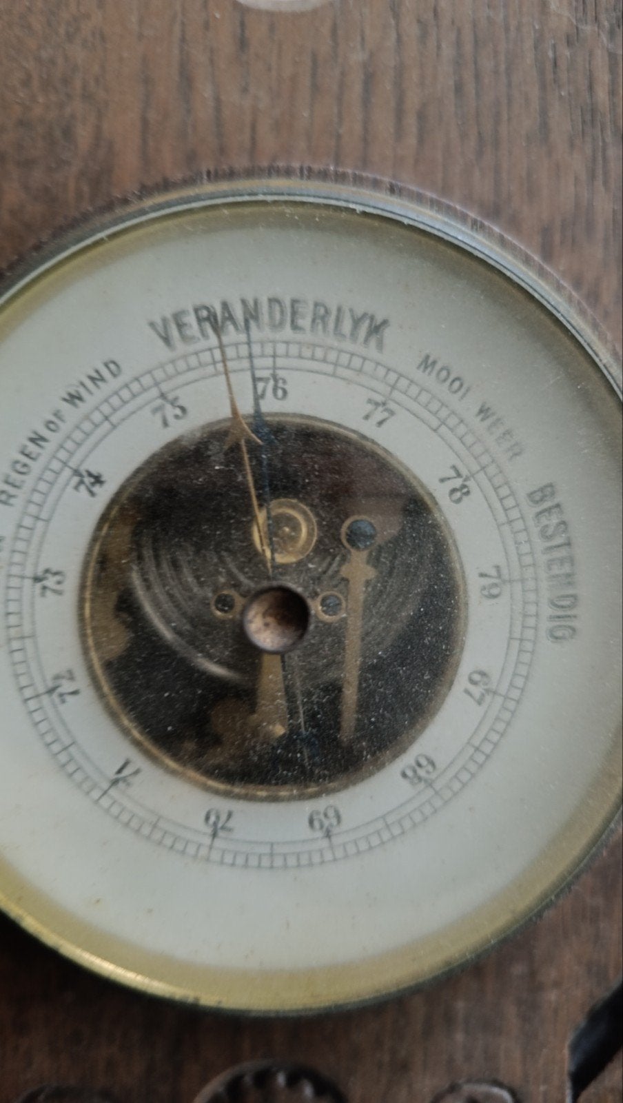 Barometer, Ophalen