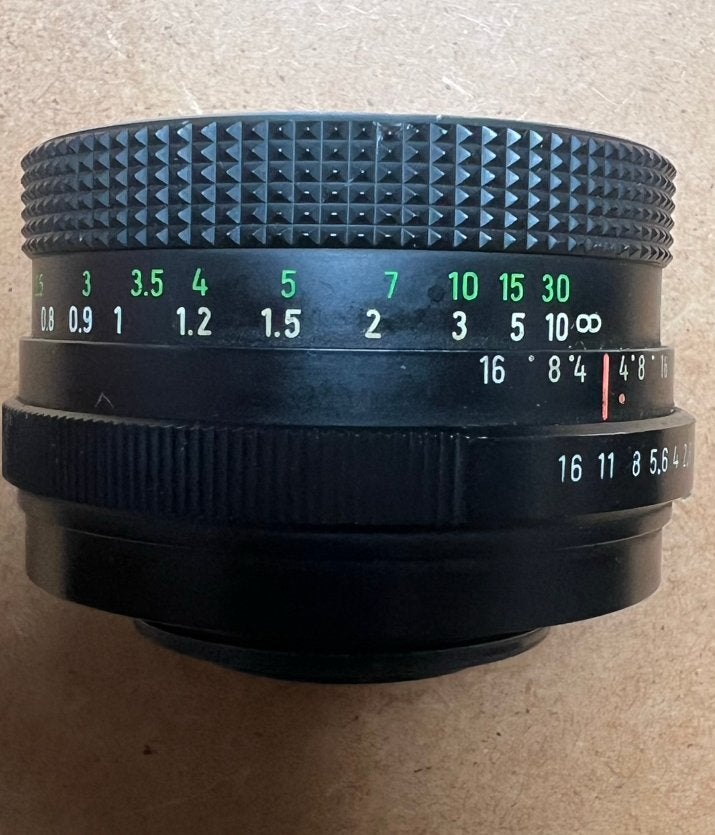 Lens merk Pentacon auto, f1.8/50 mm, Multi Coating M42 mount, Gebruikt, Ophalen of Verzenden, Standaardlens, Handmatige focus