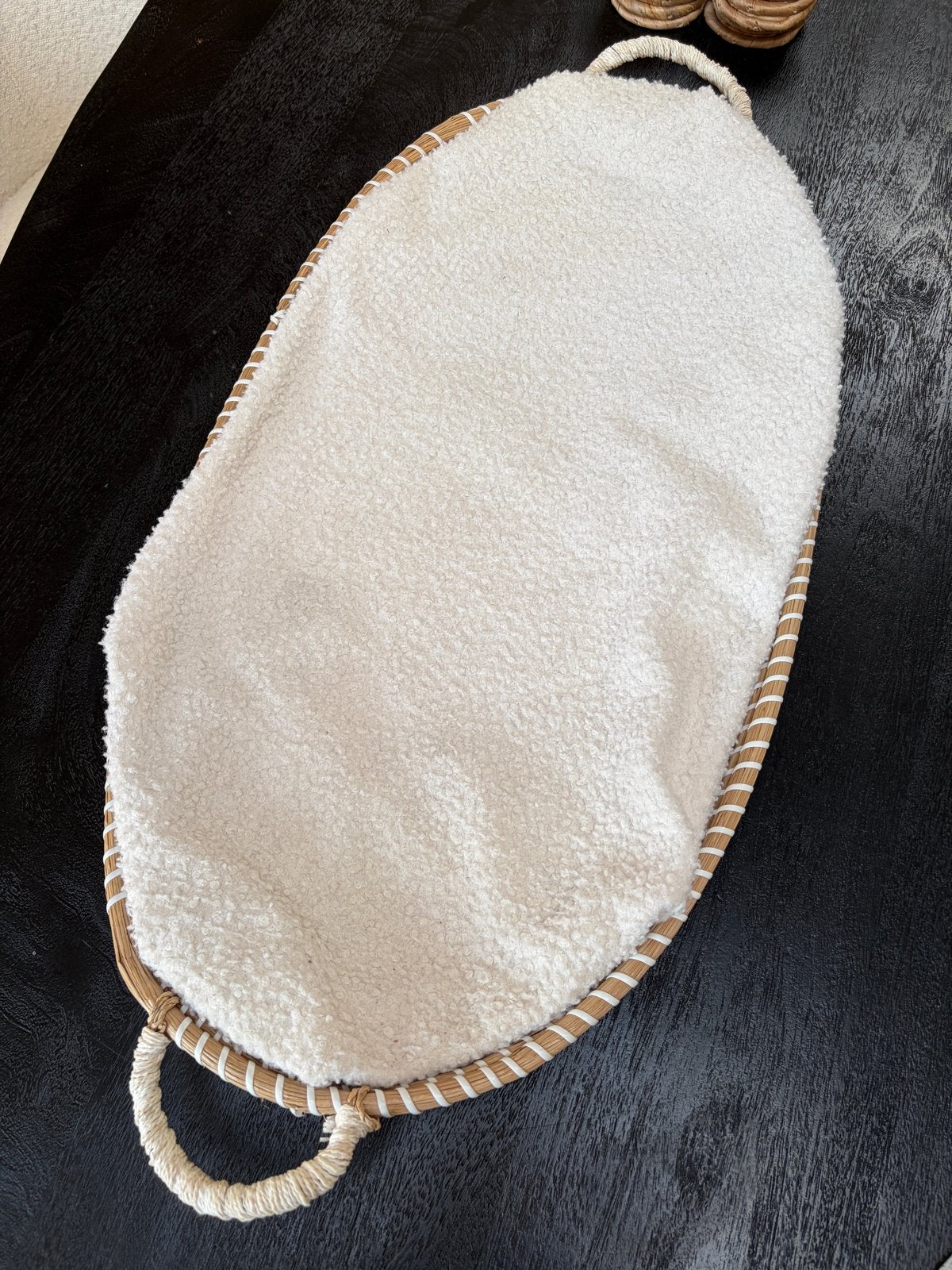 Comfortabel babynestje met zachte Teddy hoes - 70x40cm, Ophalen, Gebruikt