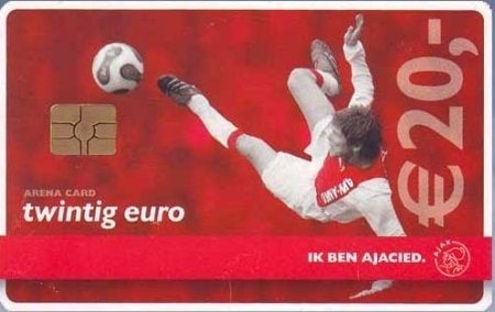 ArenA kaart A090 Ik ben Ajacied - Huntelaar 2008 gebruikt, Ophalen of Verzenden, Nederland