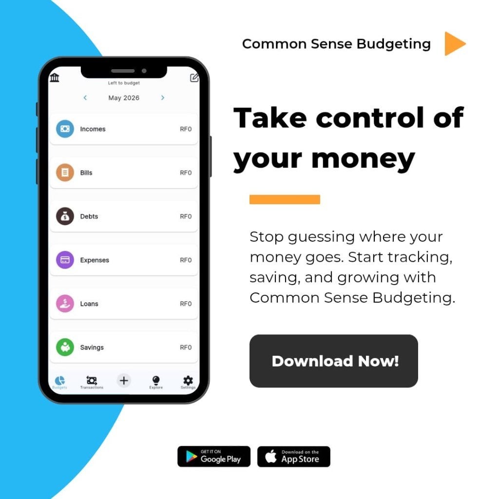 Common Sense Budgeting, Ophalen, Nieuw
