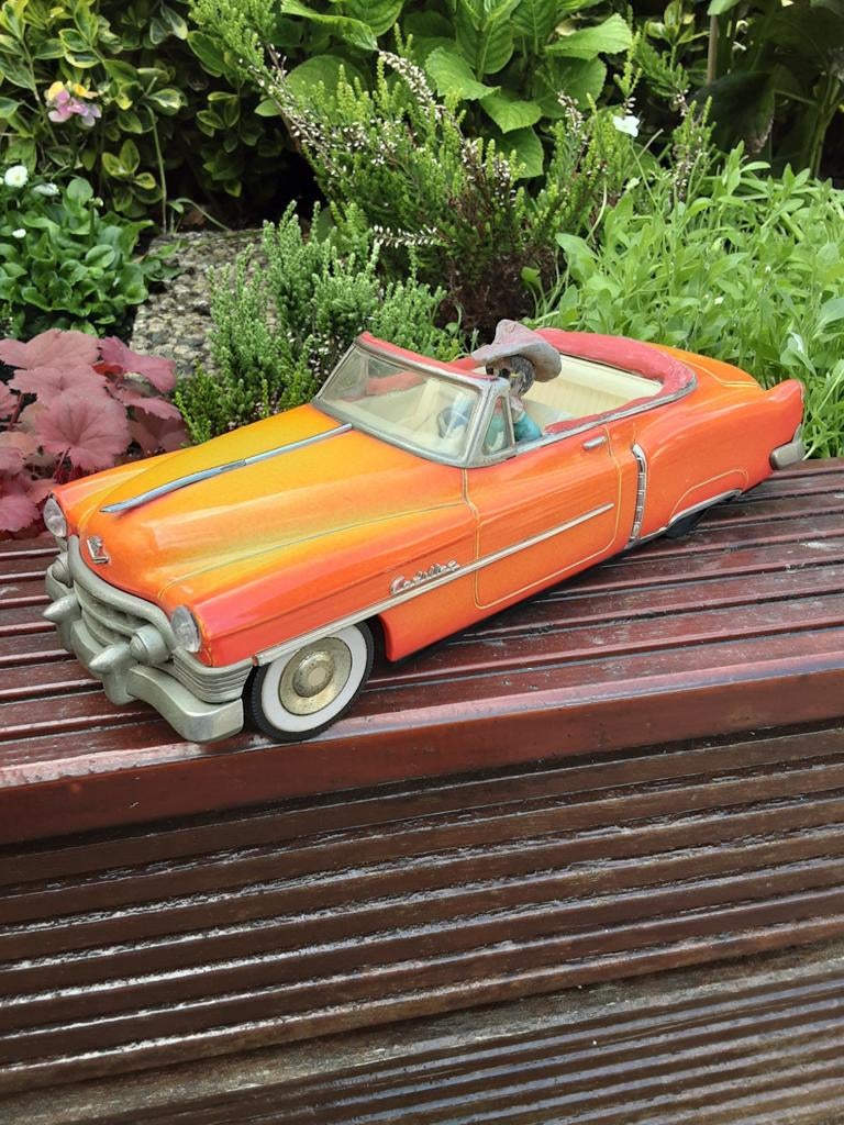 VINTAGE CADILLAC ELDORADO 1953. Met figuur., Ophalen of Verzenden