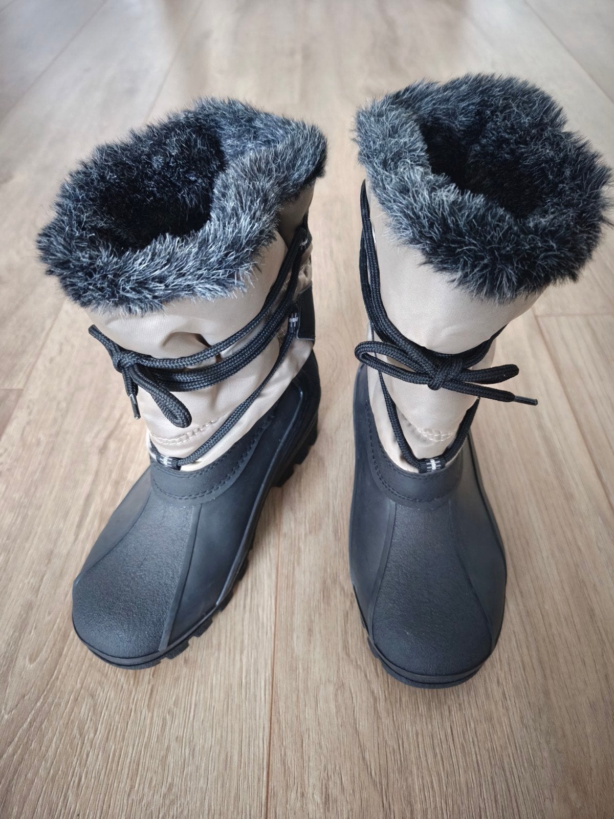 Spirale - Snowboots beige zwart - mt 37, Kleding | Dames, Schoenen, Verzenden, Beige, Snowboots, Zo goed als nieuw