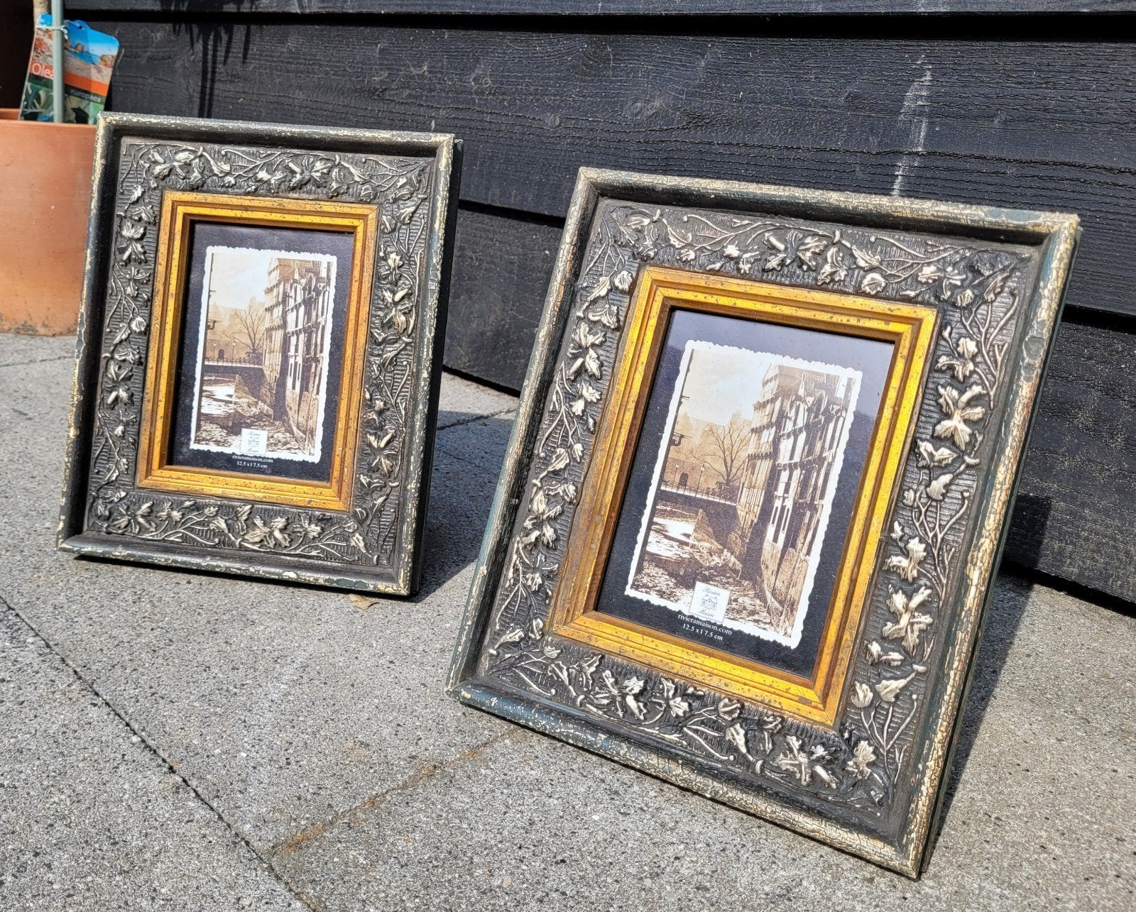 2 zware barok fotolijsten van Riviera maison, Minder dan 50 cm, Ophalen of Verzenden, Zo goed als nieuw, Minder dan 50 cm