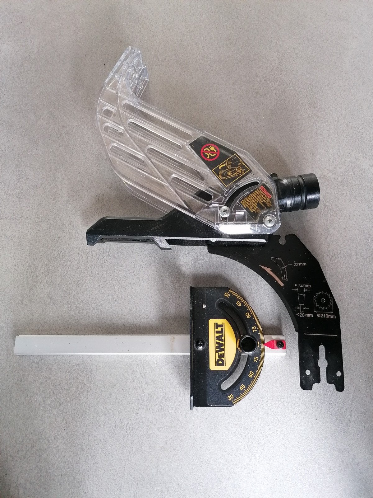 Spouwmes en Geleider tbv Dewalt Tafelzaag DCS7485 Oa., Ophalen of Verzenden, Nieuw, Cirkelzaag, Dewalt
