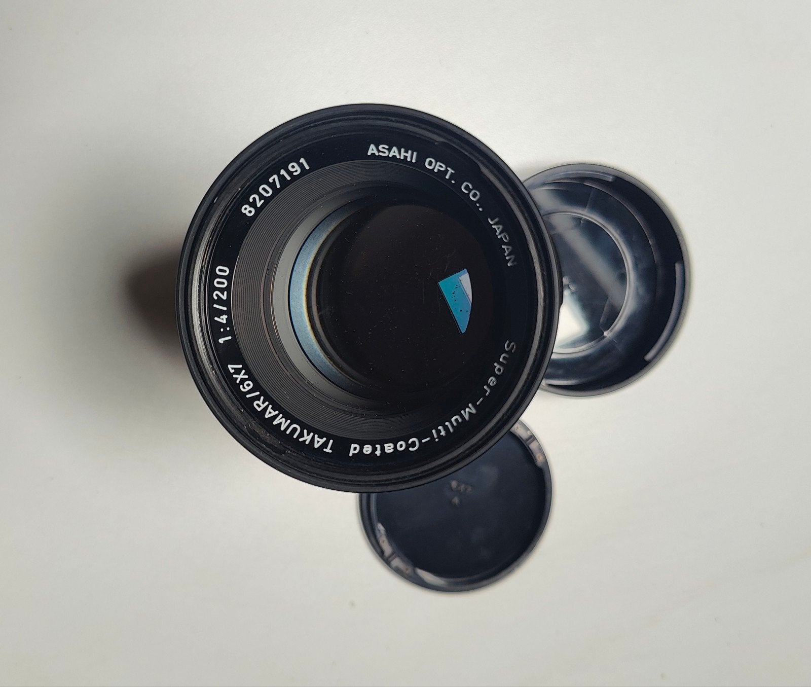 Takumar 6x7 1:4/200 Super-Multi-Coated Telelens, Ophalen of Verzenden, Gebruikt, Telelens