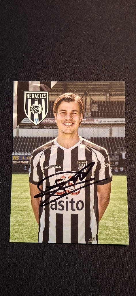 Spelerskaart met handtekening; Jelle van Benthem # Heracles, Ophalen of Verzenden, Nieuw, Overige binnenlandse clubs, Spelerskaart