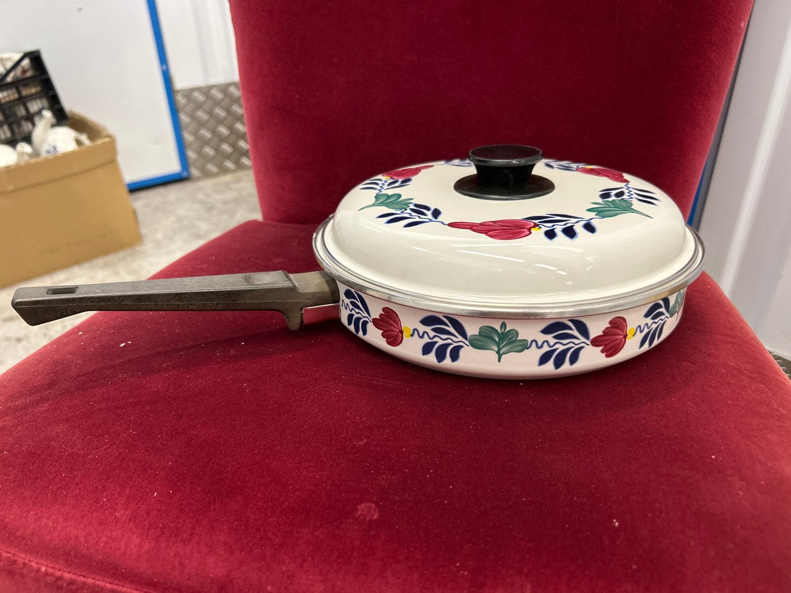 Boerenbont koekenpan/braadpan, goede staat, Overige materialen, Gebruikt, Div, Ophalen of Verzenden