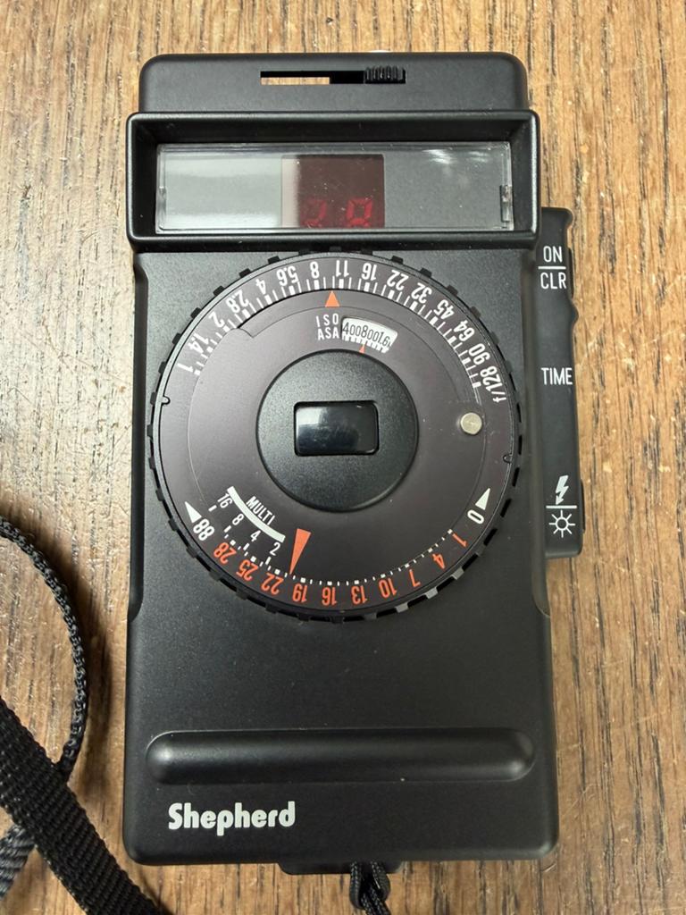 Shepherd FM-1000 lichtmeter, Audio, Tv en Foto, Fotocamera's Analoog, Ophalen of Verzenden, Zo goed als nieuw, Spiegelreflex, Overige Merken