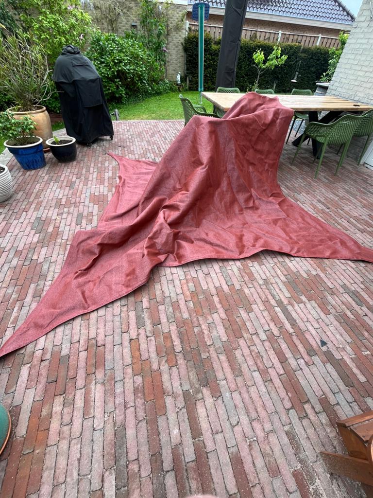 Nesling scaduwdoek te koop, Tuin en Terras, Schaduwdoeken, Ophalen of Verzenden, Zo goed als nieuw