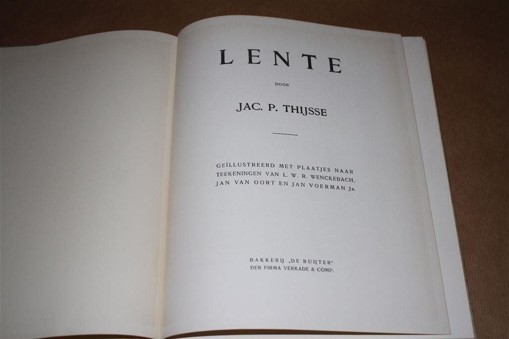 Lente. Jac. P. Thijsse. Compleet plaatjesalbum., Ophalen of Verzenden, Gelezen