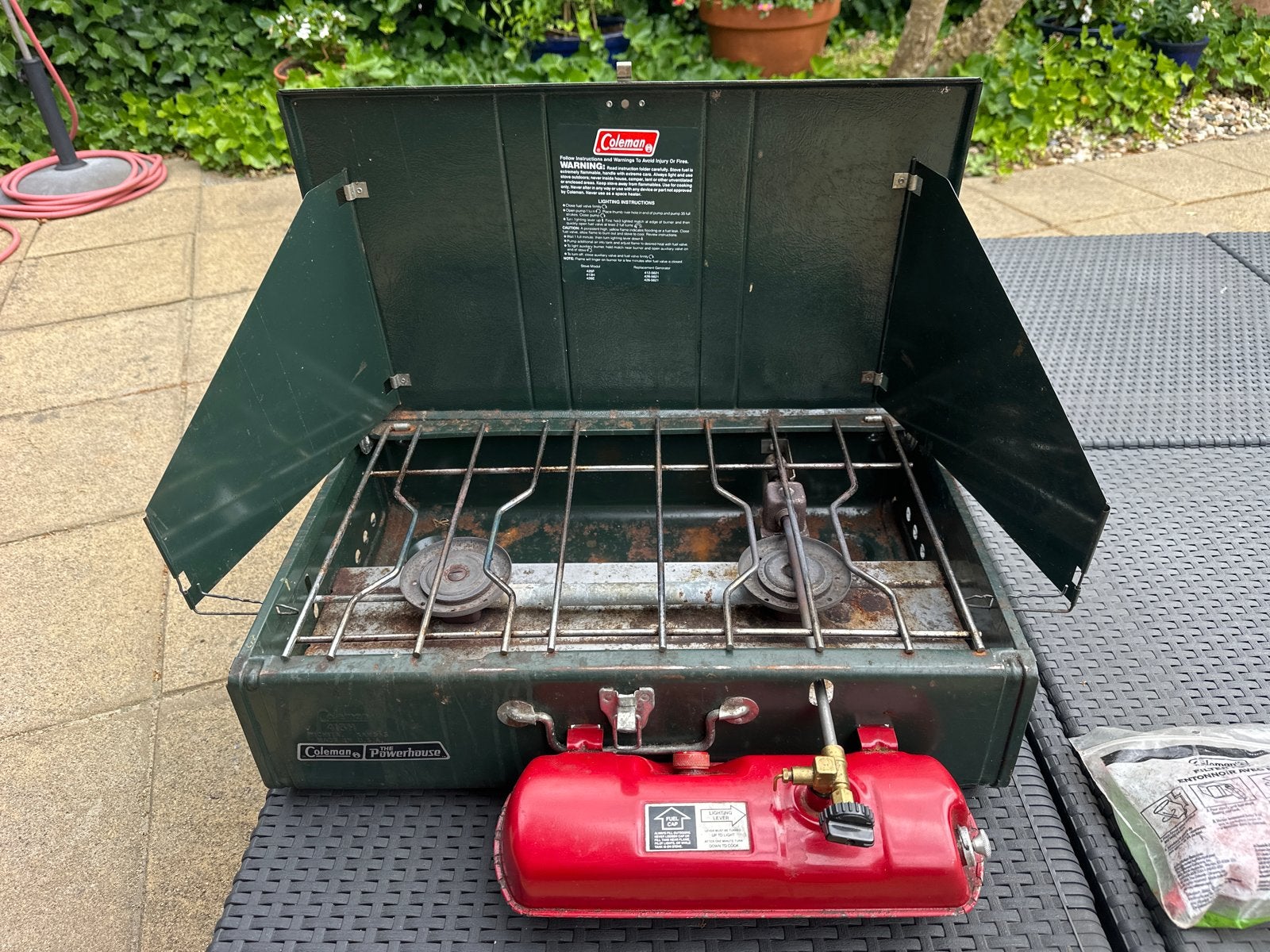 Vintage Coleman 413H Powerhouse Benzine Camping Kooktoestel, Ophalen, Gebruikt