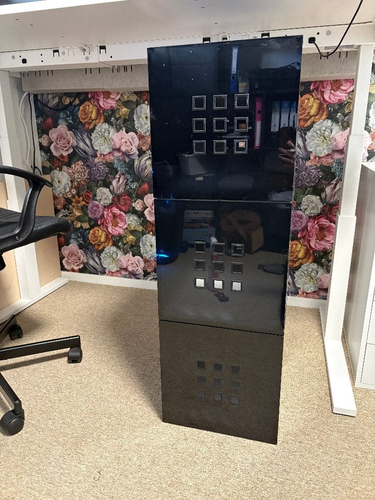 3 zwarte opbergbakken voor IKEA vakkenkast / KALLAX, Ophalen, Minder dan 35 cm, Minder dan 50 cm, Minder dan 40 cm