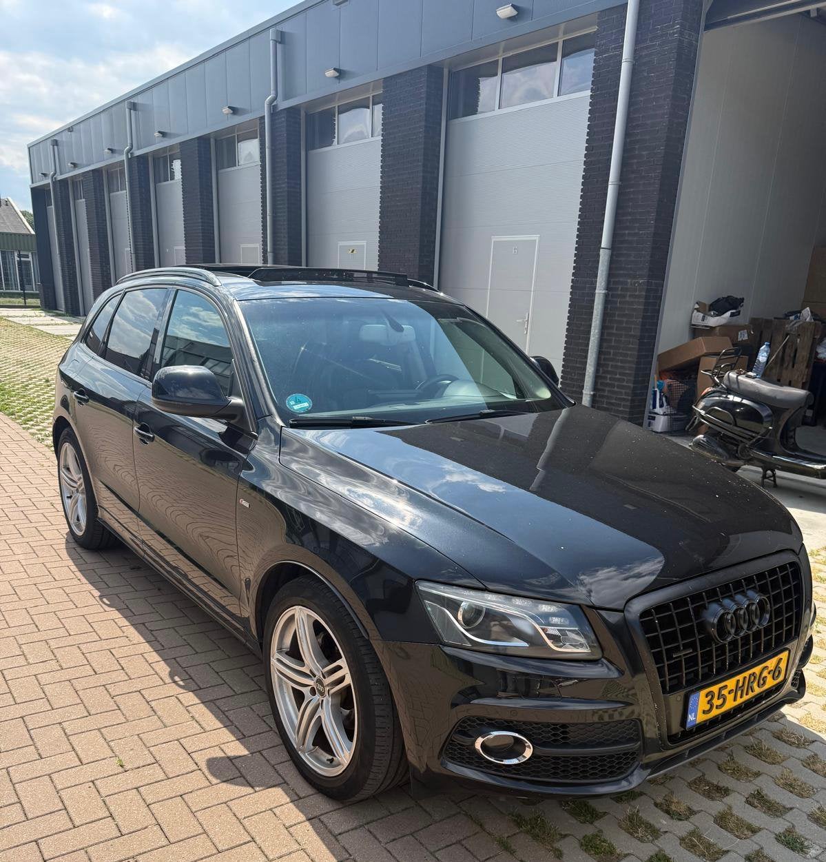Audi Q5 2.0 Tfsi Quattro S-tronic 2009 Zwart CARPLAY/PANO, Automaat, Zwart, Zwart, Vierwielaandrijving