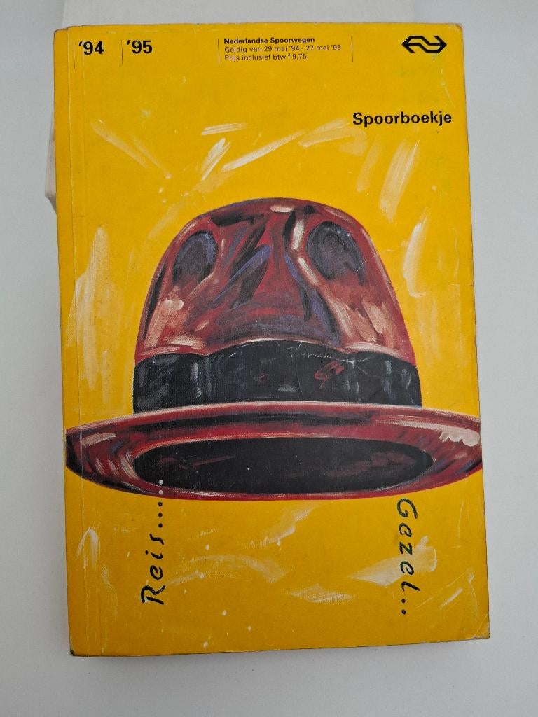 spoorboekje NS 1994-1995, Verzamelen, Spoorwegen en Tramwegen, Verzenden, Gebruikt, Trein, Boek of Tijdschrift