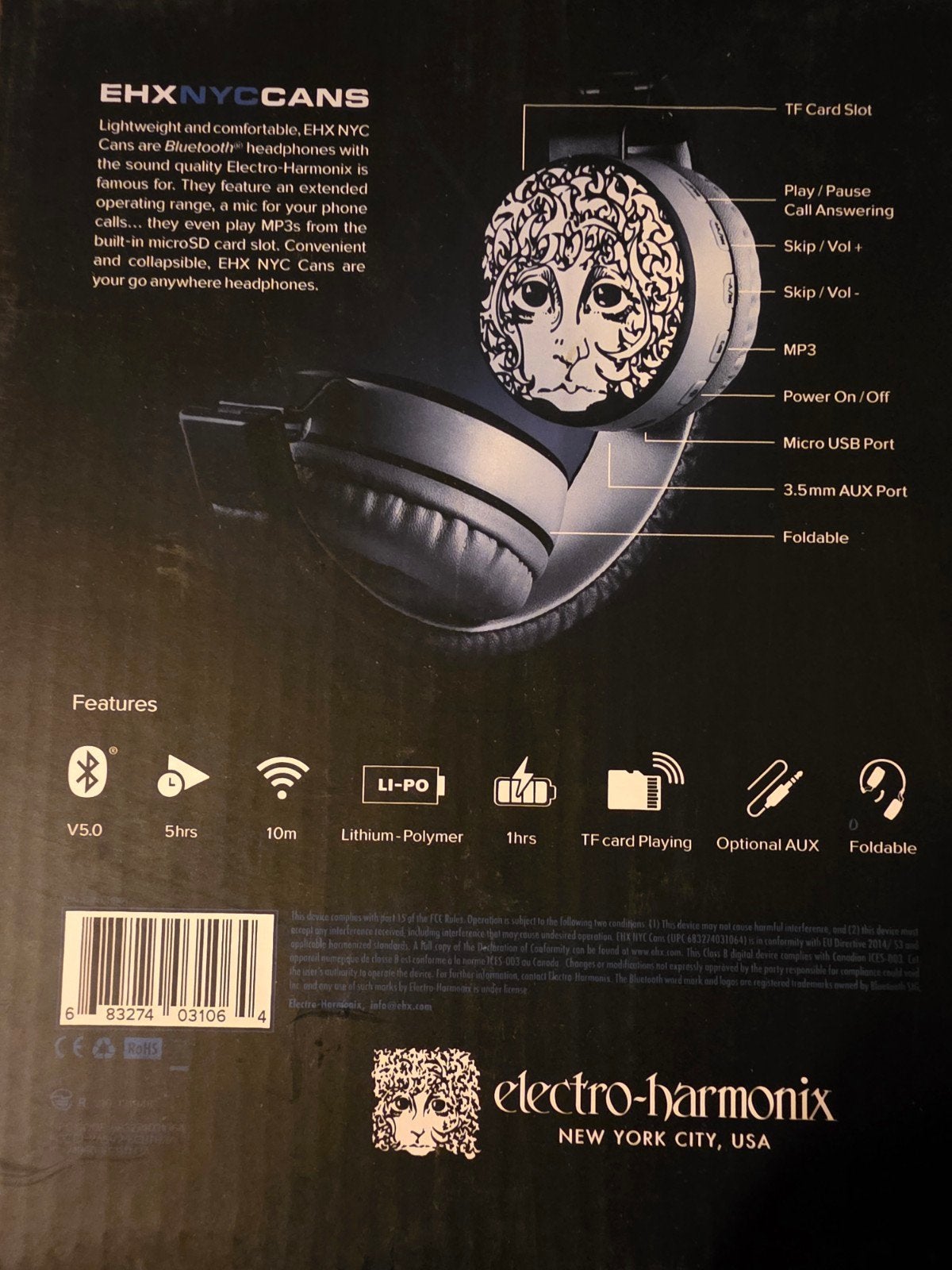 EHXNYC CANS Draadloze Bluetooth Koptelefoon