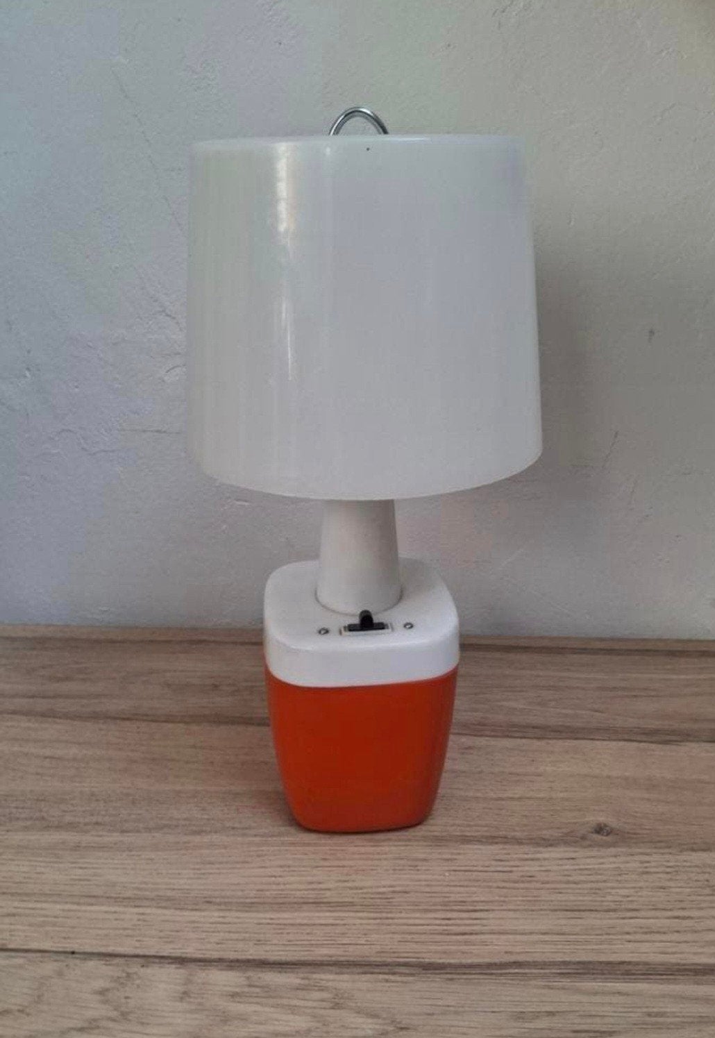 Oranje vintage camping lamp., Ophalen of Verzenden