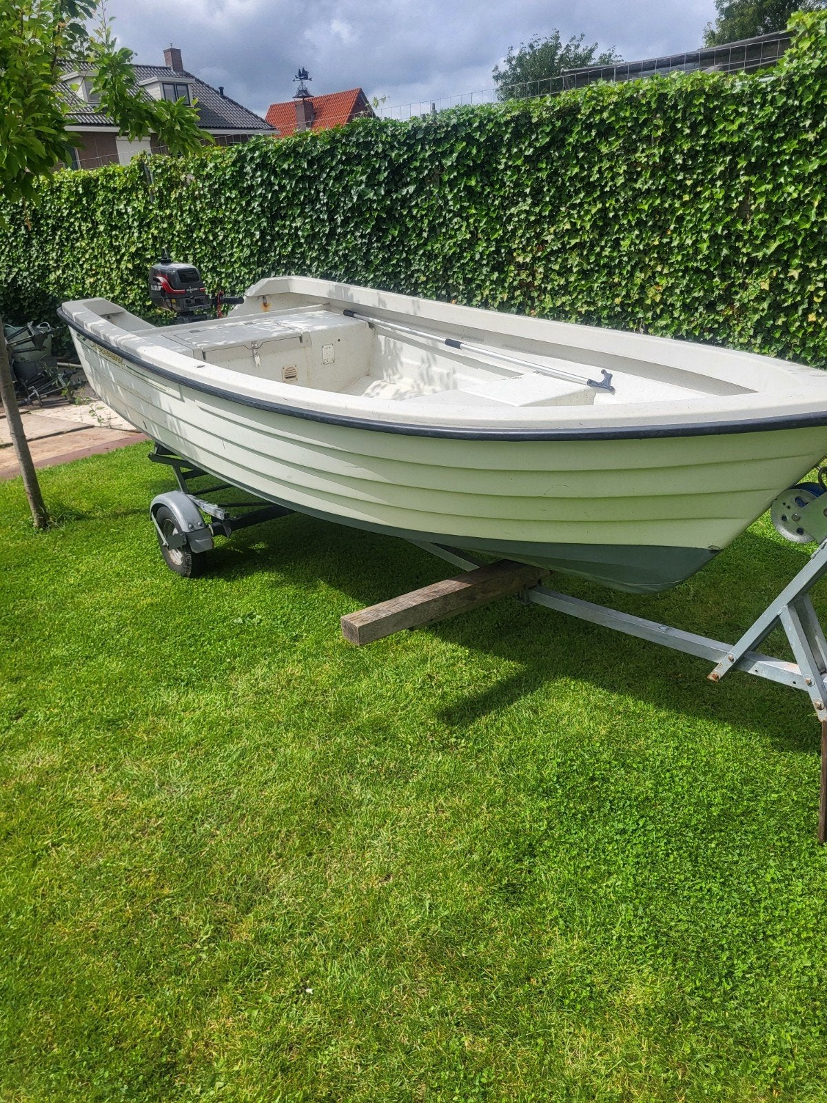 Crescent 410 visboot met 5 pk Suzuki., Watersport en Boten, Ophalen