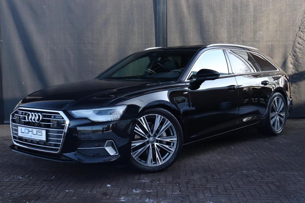 Audi A6 Avant 45 TFSI S-Line PANO | Trekhaak | 245 PK, Gebruikt, Zwart, 4 cilinders, Zwart
