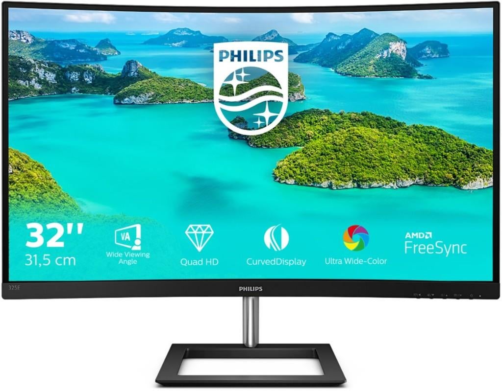Philips 325E1C - QHD Curved Monitor - 32 inch, Computers en Software, Monitoren, Philips, 3 tot 5 ms, Ultrawide, VA