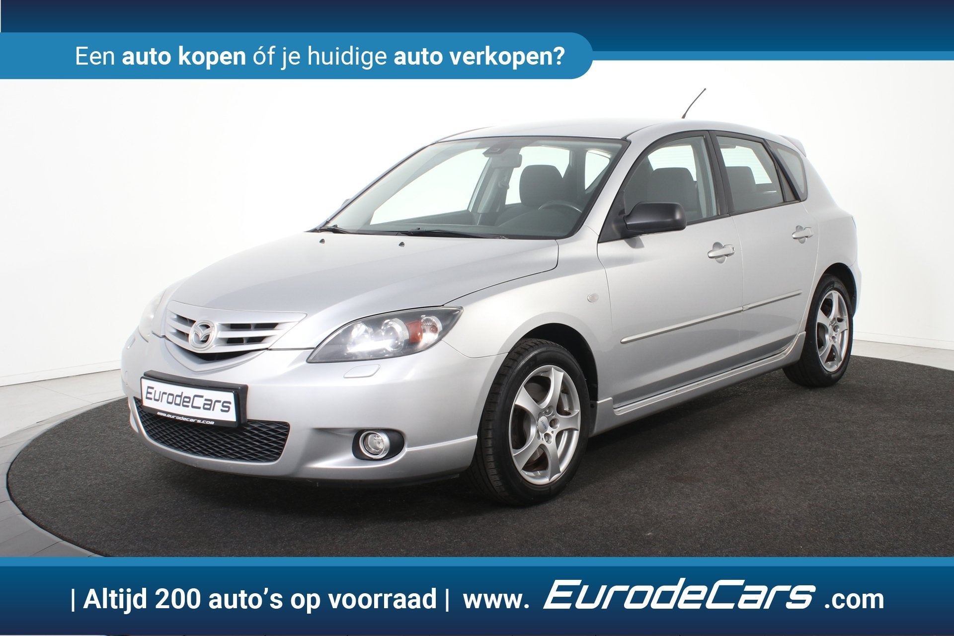 Mazda 3 2.0 S-VT Executive *Meeneemprijs* (bj 2005), Auto's, Stof, Gebruikt, Zwart, 4 cilinders