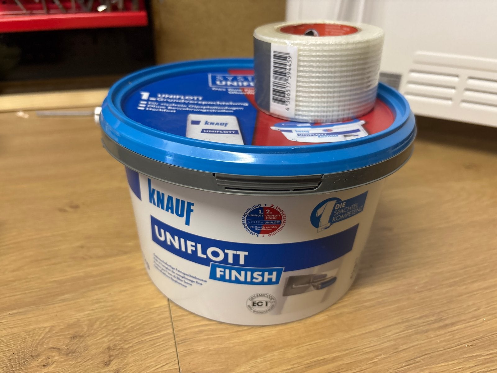 Roxolid mesh tape 48mm 20m en 4kg Knauf Uniflot Finish, Ophalen, Nieuw