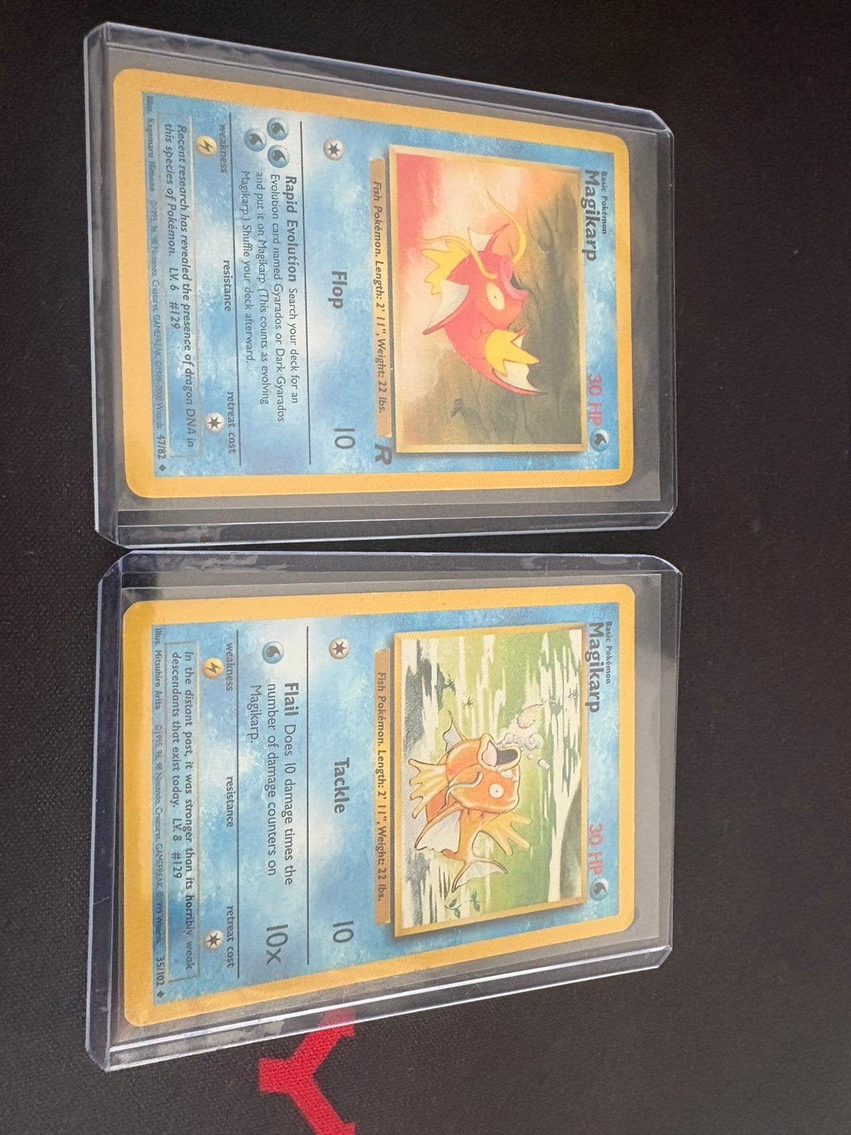 Magikarp base 1999 + team rocket 2000 pokemon, Ophalen of Verzenden, Zo goed als nieuw