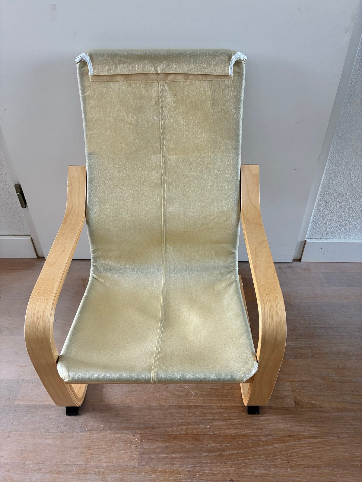 IKEA Poäng fauteuil met extra dinosaurus hoes, Huis en Inrichting, Stoelen, Ophalen, Gebruikt, Twee, Overige kleuren