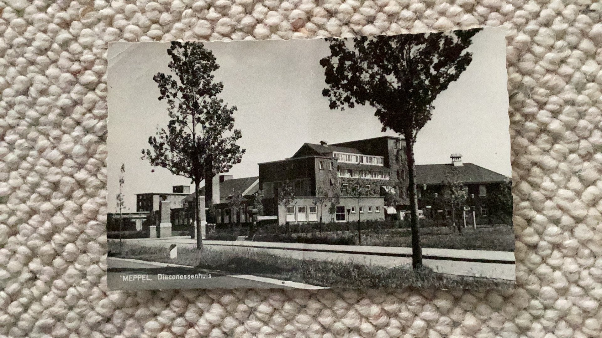 Ansichtkaart Meppel Diaconessenhuis. 923, Ophalen of Verzenden, 1940 tot 1960, Gelopen, Drenthe